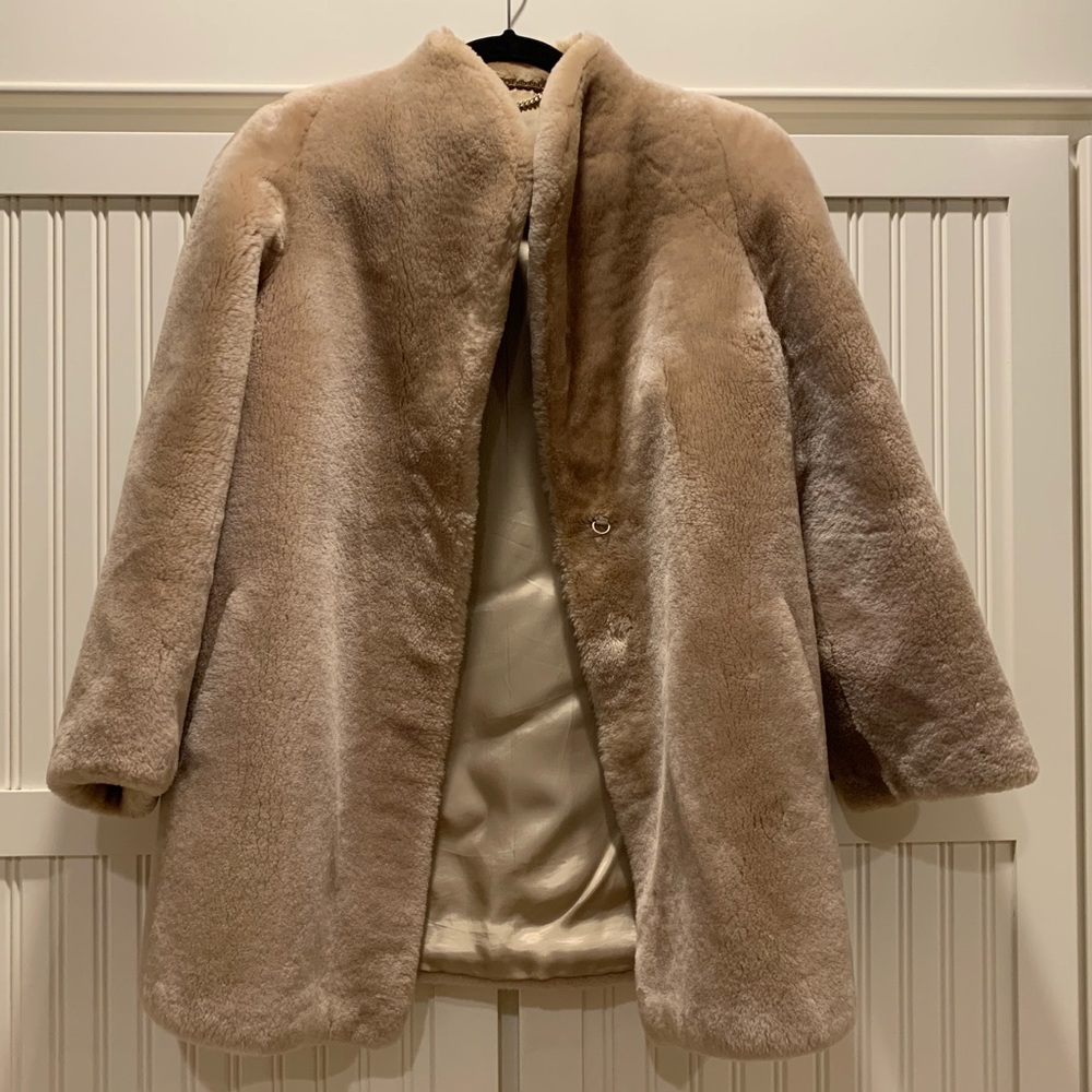 Light Faux fur coat